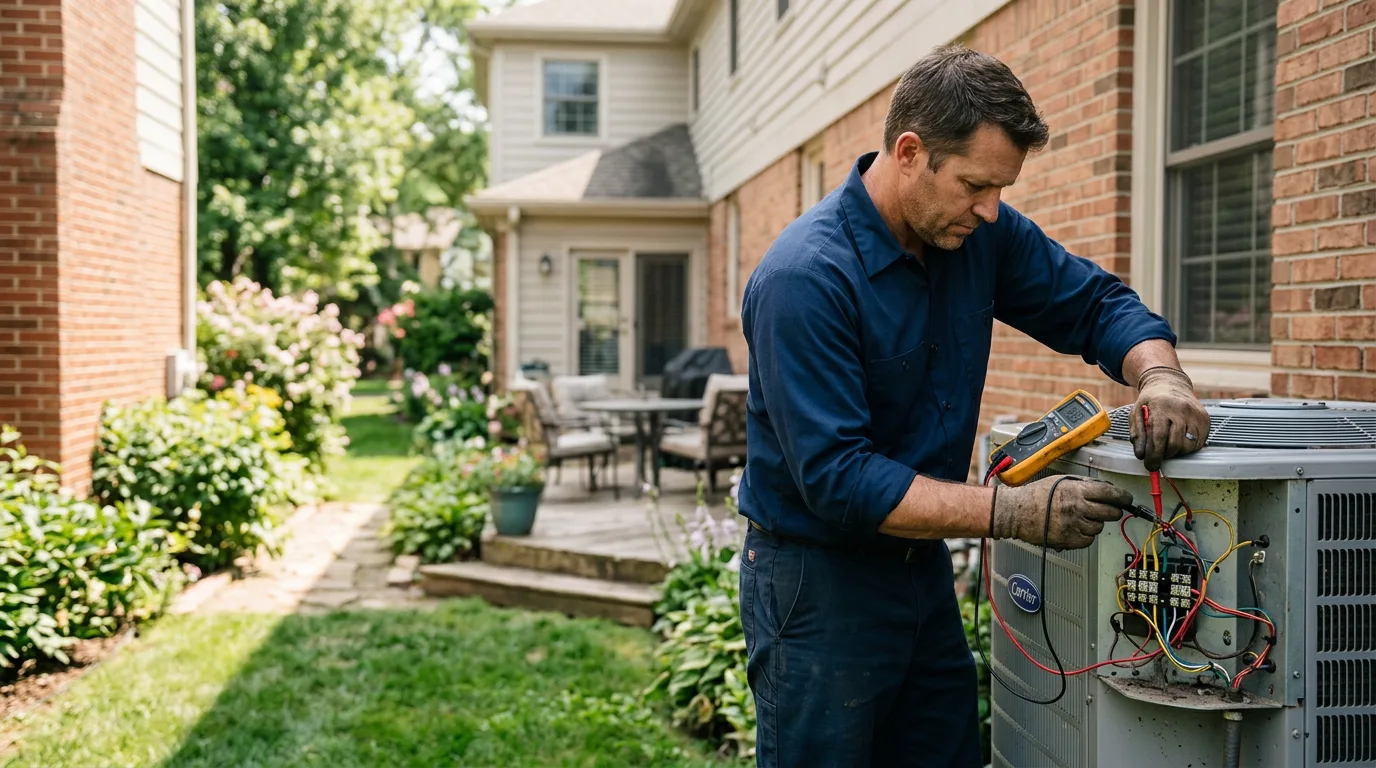 HVAC technician working near Geyserville, CA